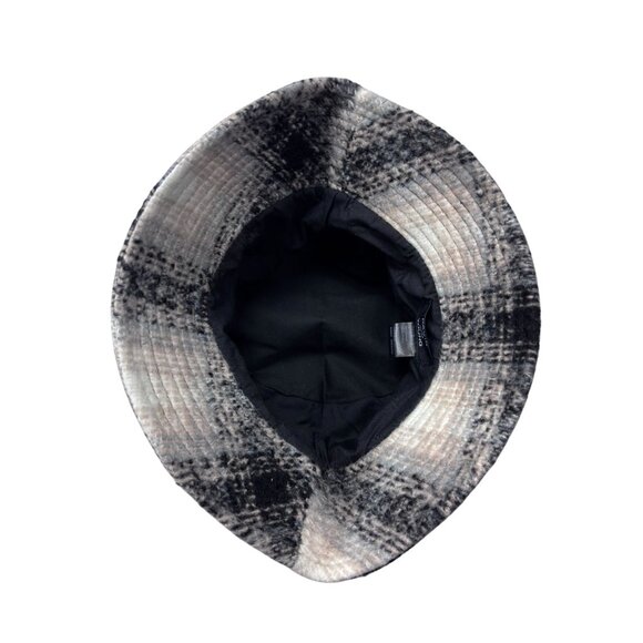 David & Young Womens Plaid Bucket Hat One Size Fits Most Polyester Winter Style - Picture 7 of 7